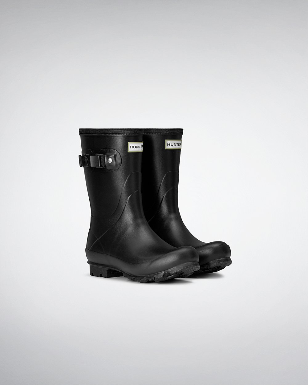 Hunter Norris Field Short Rain Boots - Online Shop Womens Black - BISETM293